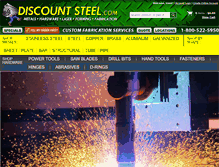 Tablet Screenshot of discountsteel.com